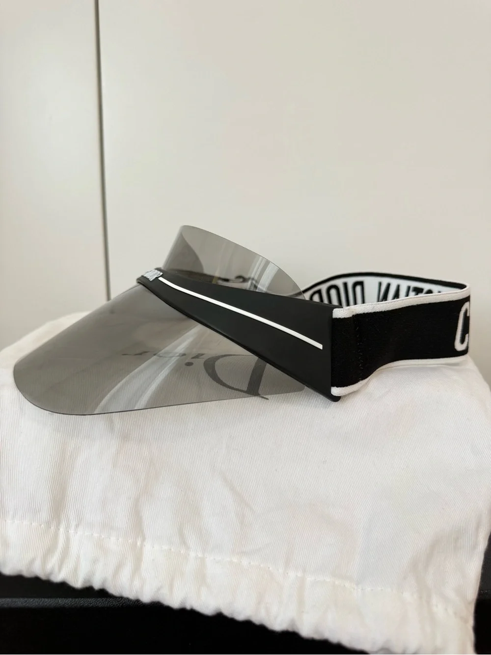 Dior J'Adior Black and Smoke Shield Visor